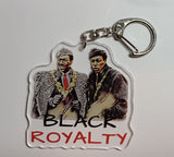 Black Royalty Retro Keychain