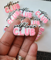 "Self Love Club" Croc Charm