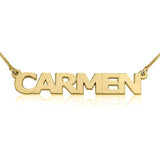 Capital Nameplate Necklace