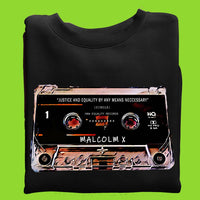 MALCOLM X CASSETTE" Tshirt | Long Sleeve | Hoodie