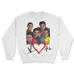 Five Heart Beats Retro Crewneck Sweatshirt
