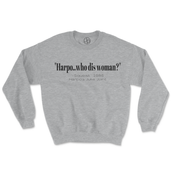 'Who dis woman' Retro Crewneck Sweatshirt