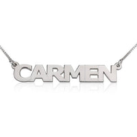Capital Nameplate Necklace