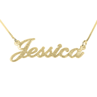 Textured Name Necklace