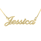 Textured Name Necklace