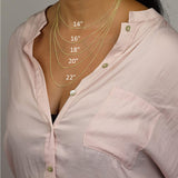 Roman Numeral Cut Out Bar Necklace