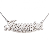 NAMEPLATE NECKLACE WITH UNDERLINING