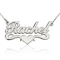 Classic Heart Nameplate Necklace