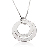 Engraved Discs Necklace