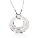 Engraved Discs Necklace