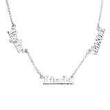 3 Nameplate Necklace