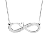 Two Name Infinity Name Necklace