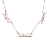 3 Nameplate Necklace