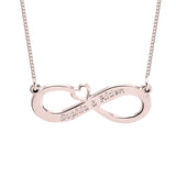 Two Name Infinity Name Necklace